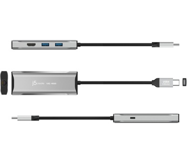 j5create JCD392-N 4K60 Elite USB-C® 10 Gbps Travel Dock