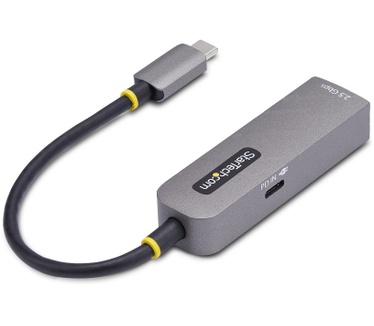 Startech.com 2.5GbE USB-C naar Ethernet Adapter, 100W PD Pass-Through, NBASE-T NIC, USB 3.0 Type-C 2.5/1G Multi Speed Netwerk, Thunderbolt Compatibel, Windows & Mac