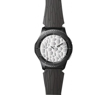 Samsung Gear S3 Silicone-Armband 22 mm - Arik Levy Facet dark brown (ET-YSI76MD)