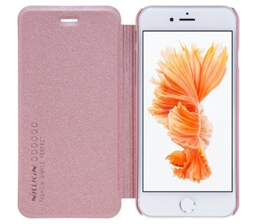 Nillkin New Sparkle BookCase Apple iPhone 7 Plus (5.5) - Roségoud Rosé Goud