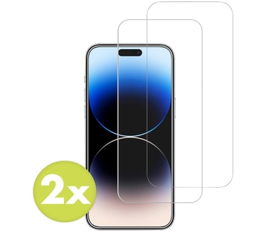Accezz Gehard Glas Screenprotector 2-pack iPhone 15 / 15 Pro / 16