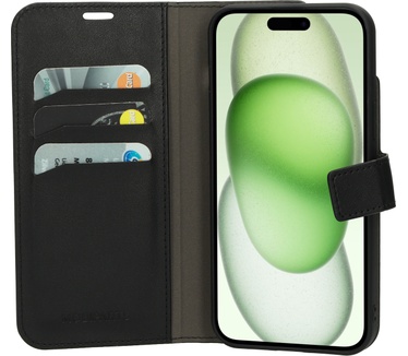Mobiparts Classic Wallet Case Apple iPhone 15 Plus Black
