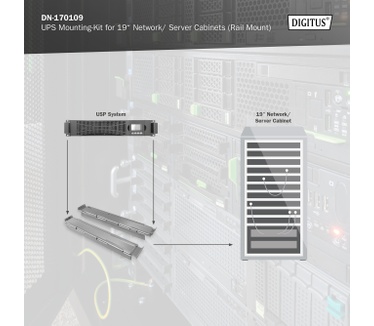Digitus UPS-montagekit voor 19" netwerk-/serverbehuizingen (profielrail)