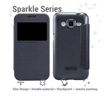 Nillkin Leather Case Galaxy Core Prime - Sparkle Series Black