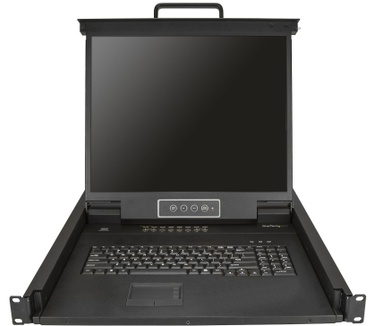 Startech.com 16 poorts KVM console voor server rack 19" 1U