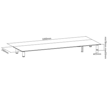 Gembird MS-TABLE-GL-01