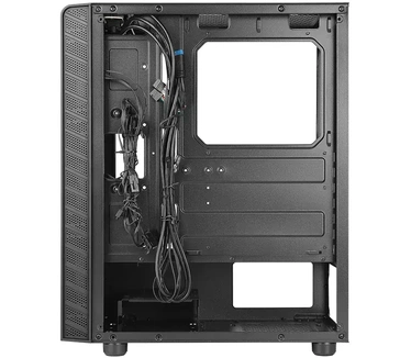 Azza Prime. Vormfactor: Midi Tower, Soort: PC, Kleur van het product: Zwart. Vermogenstoevoer locatie: Bodem, Ondersteunde vormfactoren stroomvoorziening: ATX. Aantal geïnstalleerde ventilatoren voorzijde: 3x 120 mm, Voorste ventilators ondersteunend
