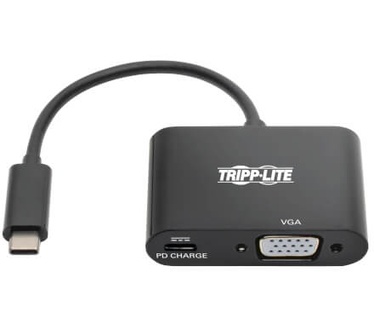 Tripp-Lite USB C to VGA Adapter Zwart