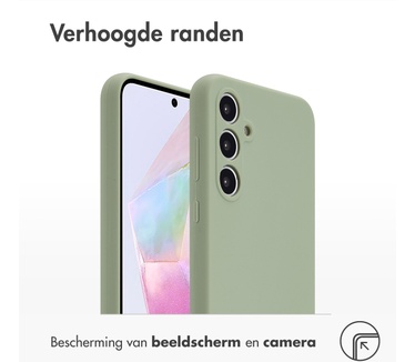 Accezz Liquid Silicone Backcover Samsung Galaxy A35 - Cooper Green