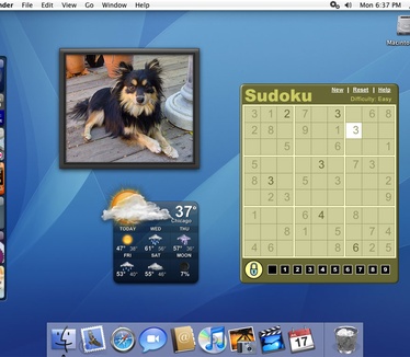 Konfabulator - Mac OS X