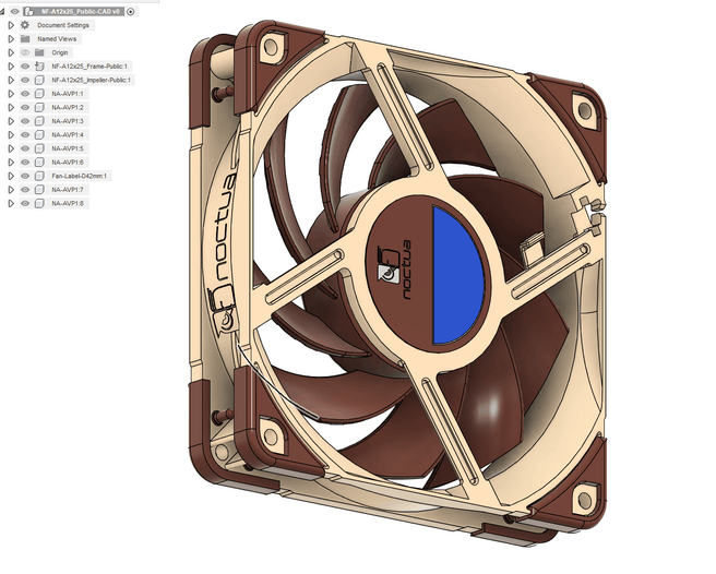 Noctua 3d-ontwerp