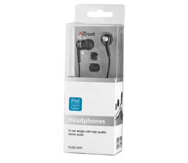 Trust In-Ear Headphones for tablets (Zwart)