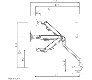 Neomounts by Newstar Neomounts by Newstar monitor bureausteun