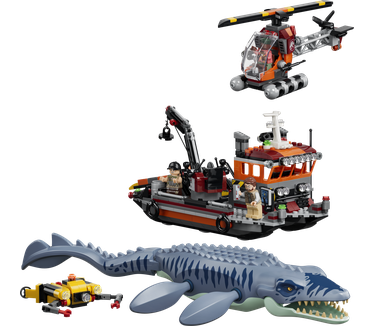 LEGO Jurassic World Mosasaurus bootaanval