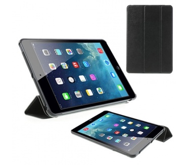 KEES Tri-Fold Lederlook Hoes met Stand Apple iPad mini 2 - Zwart
