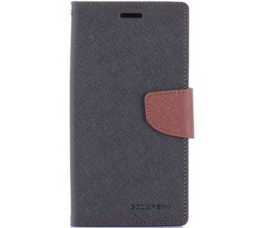 Mercury Fancy Diary WalletCase - Samsung Galaxy S7 - Zwart/Bruin Zwart