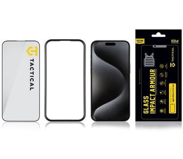 Tacticals Tempered Glass Impact iPhone 15 Pro Max (6.7") - Zwart