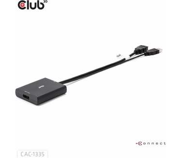 Club 3D HDMI + Micro USB to DisplayPort™ 4K120Hz or 8K30Hz M/F Active Adapter