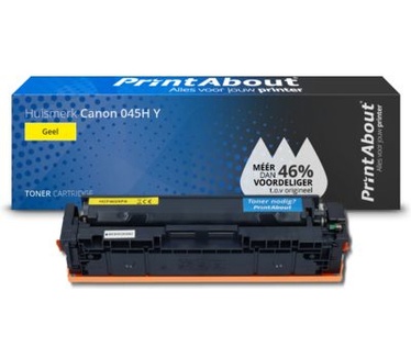 PrintAbout Huismerk Canon 045H Y Toner Geel Hoge capaciteit