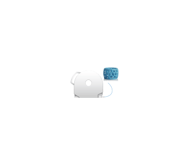 Cubify CubePro 3D filament glow in the dark blauw (ABS)