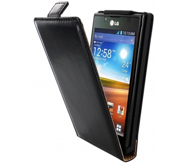 Mobiparts Mobiparts Classic Flip Case LG Optimus L7 Black