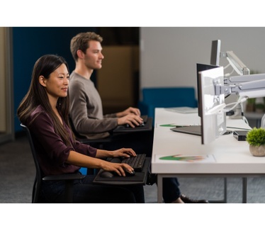 Kensington SmartFit One-Touch Height Adjustable Dual Monitor Arm