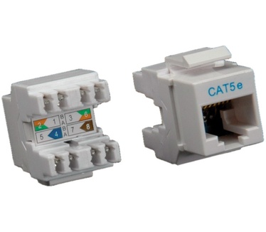 Roline Cat.5e Keystone, RJ-45, lichtgrijs