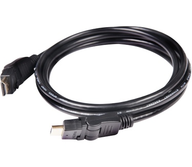 Club 3D HDMI2.0 4K60Hz 360 Graden Rotary Cable 2m 4K60Hz Zwart