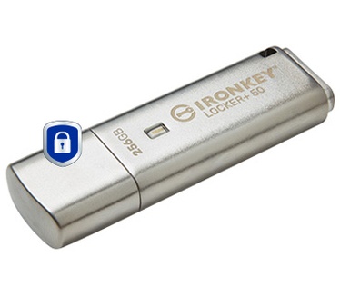 Kingston IronKey Locker+ 50 256GB Zilver