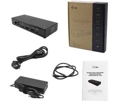 iTEC Thunderbolt3/USB-C Dual DisplayPort 4K Docking Station + Power Delivery 85W