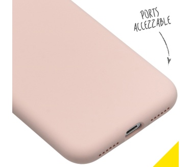Accezz Liquid Silicone Backcover iPhone SE (2022 / 2020) / 8 / 7 - Roze (iPhone SE (2022), iPhone SE (2020), iPhone 8, iPho) Roze