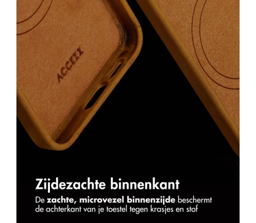 Accezz Vintage Leather Magsafe Backcover Samsung Galaxy S24 / S25 - Tabacco Cognac