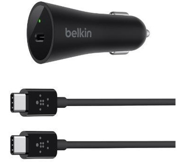Belkin 27W USB-C Car Charger + Cable (F7U026BT04-BLK)