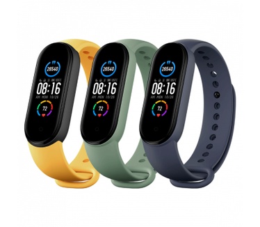 Xiaomi Mi Smart Band 5 Strap (3-Pack) Blue/Yellow/Light Green