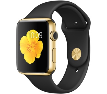 Apple Watch Edition (geelgouden pin, 42mm) Zwart (Zwart)