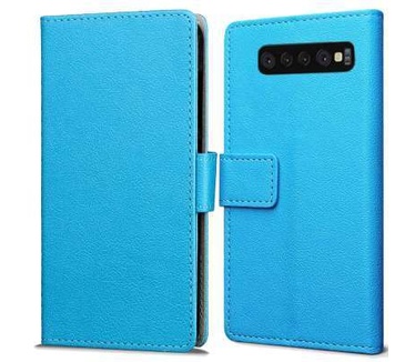 qMust Samsung Galaxy S10 Wallet Hoesje Blauw