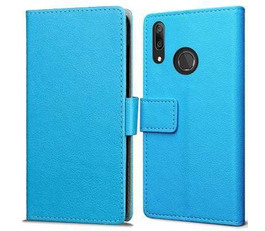 qMust Huawei Y7 2019 Wallet Hoesje Blauw