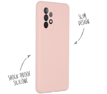 Accezz Liquid Silicone Backcover Samsung Galaxy A52(s) (5G/4G) - Roze (Galaxy A52 (4G), Galaxy A52s, Galaxy A52 (5G)) Roze