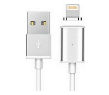 Usams Magnetische Lightning Data Kabel (100cm) - Zilver