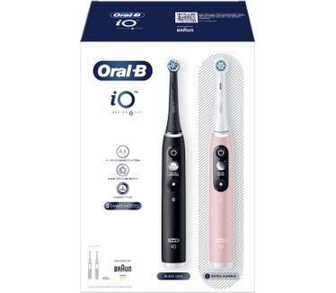 Oral-B Oral-B iO - 6 - Black & Pink Elektrische Tandenborstels Ontworpen Door Braun
