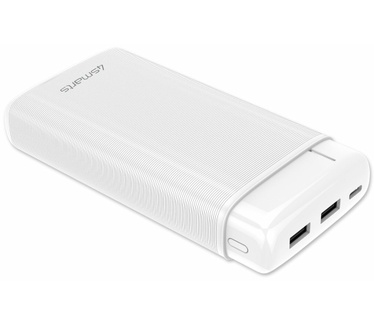 4smarts VoltHub Go2 Powerbank met USB-A en USB-C 20.000 mAh Wit