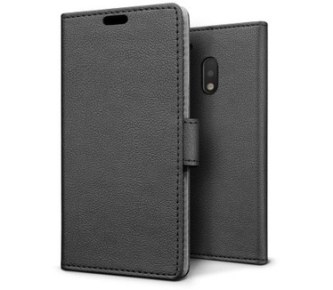qMust Motorola Moto G4 / G4 Plus Wallet Case - TPU frame - Black
