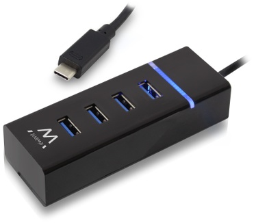 Ewent EW1137 4-Poorts USB 3.1 Gen1 (USB 3.0) Hub Type-C