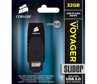 Corsair Flash Voyager Slider USB 3.0 32GB Zwart