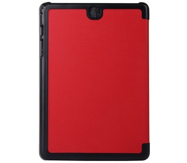 Merkloos Samsung Galaxy Tab A 9.7 Tri-Fold Leather Case Rood