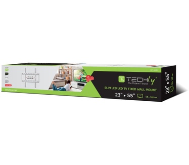 Techly Fixed Slim Wall Support for LCD LED 23-55 White" ICA-PLB 162MW