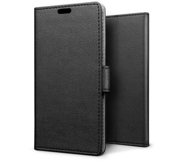 qMust Motorola Moto X4 Wallet Case - hoesje met stand - Zwart