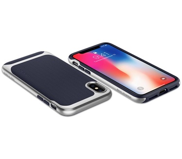 Spigen Apple iPhone X Hoesje Neo Hybrid Zilver