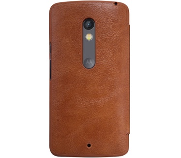 Nillkin Qin PU Leder Book Case voor Motorola Moto X Play - Bruin