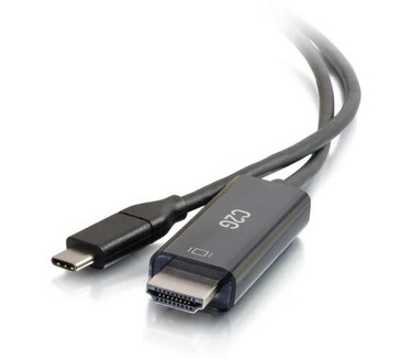CablesToGo 0.9M (3ft) USB C to HDMI Adapter Cable ? 4K - Audio / Video Adapter - Black
